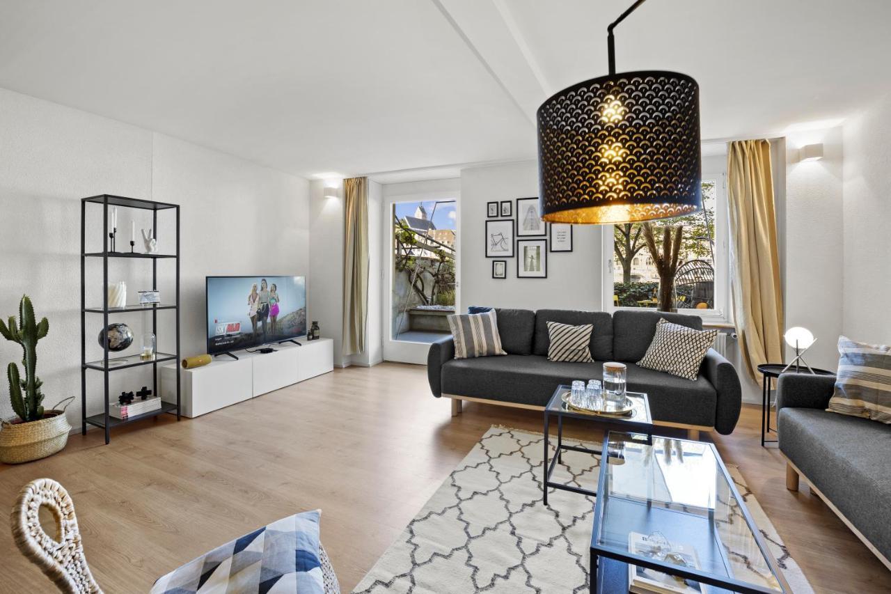 True Basel - Zentral I Terrasse Mit Rheinblick Apartment *