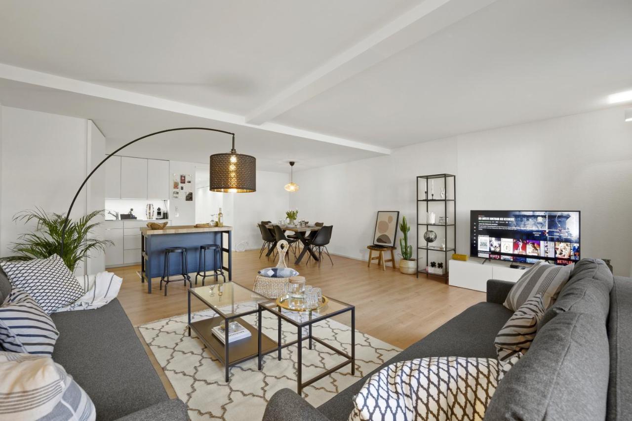 Apartment True Basel - Zentral I Terrasse Mit Rheinblick
