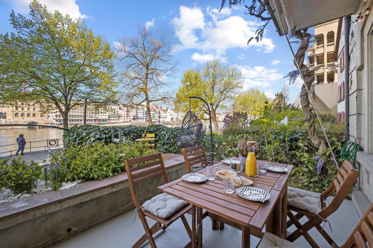 True Basel - Zentral I Terrasse Mit Rheinblick Apartment *